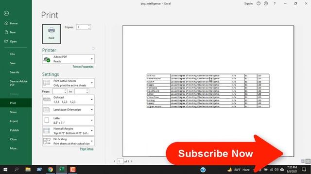 How to Save Worksheet As PDF In Landscape Mode смотреть онлайн