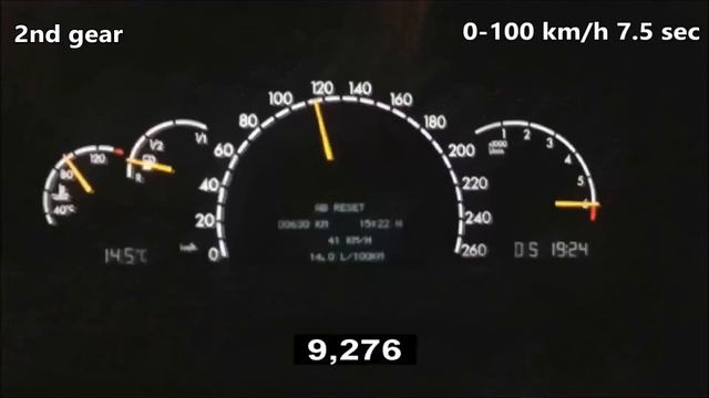 Mercedes-Benz S 350 W220 0-170 km/h acceleration (245 Hp) смотреть онлайн