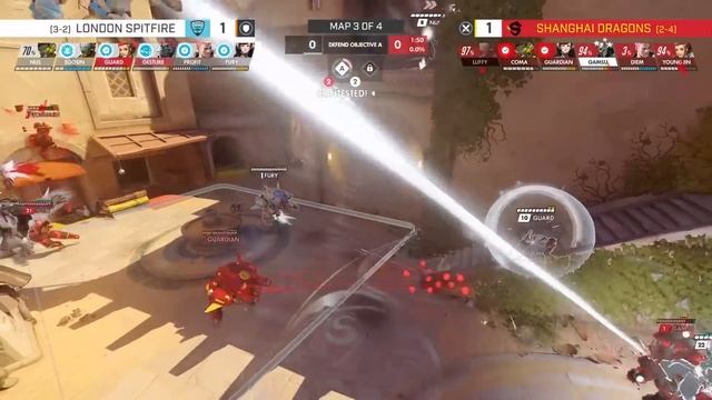 Full Match | London Spitfire vs. Shanghai Dragons | Stage 1 Week 4 Day 4 смотреть онлайн