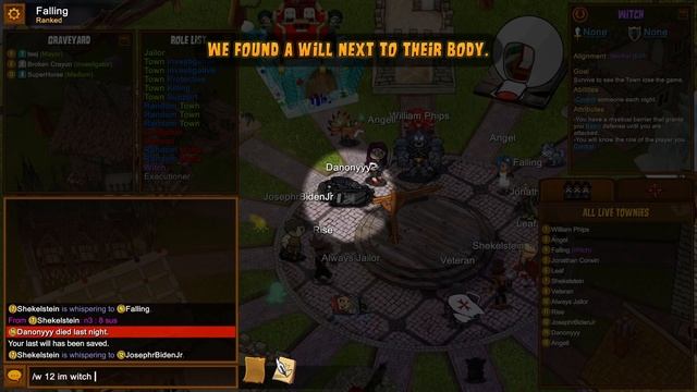 Ultra Chaotic Witch Game | ROAD TO 2000 ELO | Town of Salem Ranked смотреть онлайн