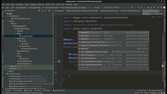 Clean Architecture Quote App Using Jetpack Compose смотреть онлайн