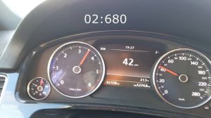 VW Touareg II 3.0 TDi 245 hp 0-100 km/h (stock) - Разгон до сотни