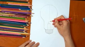 Как нарисовать лампочку. Онлайн-школа рисования "Малевашки"