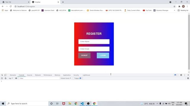 Angular Login & Register Using Reactive Forms | Angular 12 | NSCODE смотреть онлайн