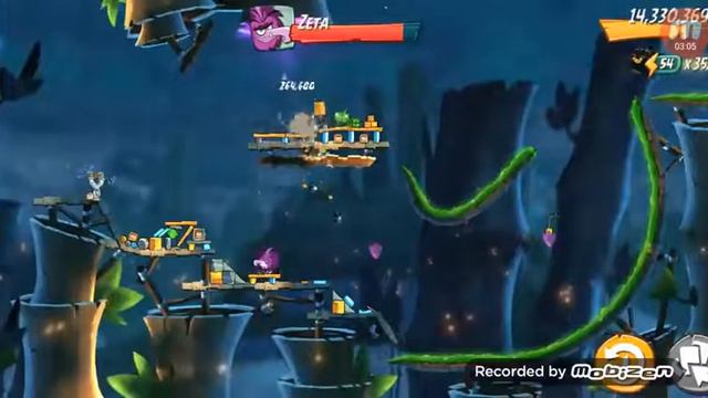 Angry Birds 2 daily challenge boss Zeta final level unlimited hacks gems смотреть онлайн