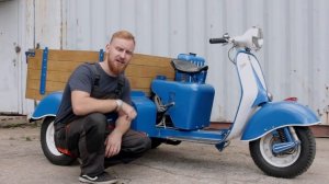 Мотороллер Вятка МГ-150. Конкурент грузового мотороллера Муравей.