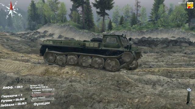 SpinTires - колёса, вместо гусениц :))) смотреть онлайн