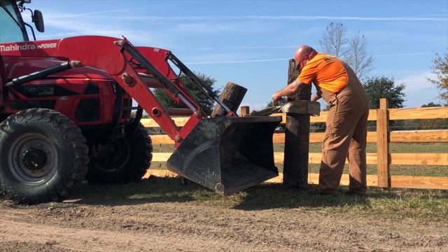 How To Pull Fence Posts With a Tractor | Easy Fence Post Removal смотреть онлайн