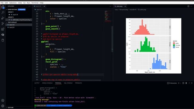 A first test of Github's Copilot to write R in Visual Studio Code смотреть онлайн