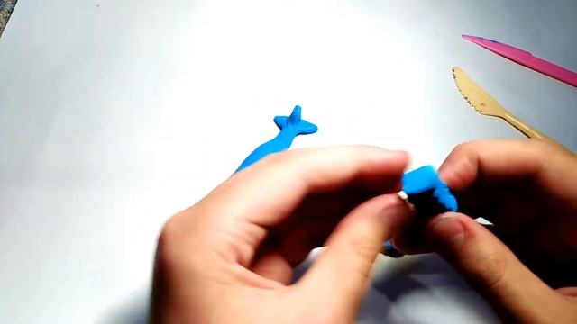САМОЛЁТ из ОДНОГО брусочка ПЛАСТИЛИНА Tutorial смотреть онлайн
