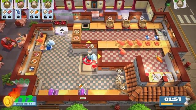 [Overcooked! 2] Kevin 3 2nd World record Score:1624 2 Players 4 Stars смотреть онлайн