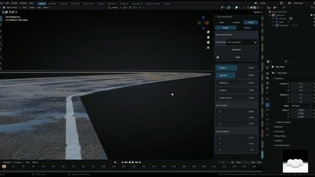 Draw City Curved Road in Blender Geometry Nodes - City Road Builder Update смотреть онлайн