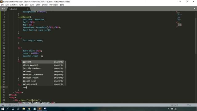 Custom Reverse Counter | HTML | CSS смотреть онлайн