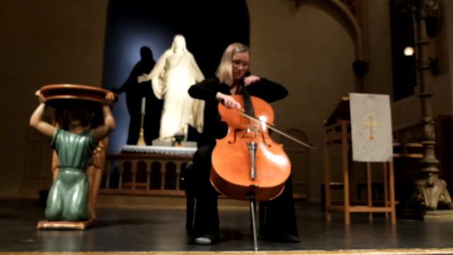 Eugéne Ysaye Sonata for Solo Cello 1st mvt, Frida Tharaldsen Skaftun смотреть онлайн