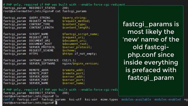 NGINX Fastcgi-php.conf where are you ? смотреть онлайн
