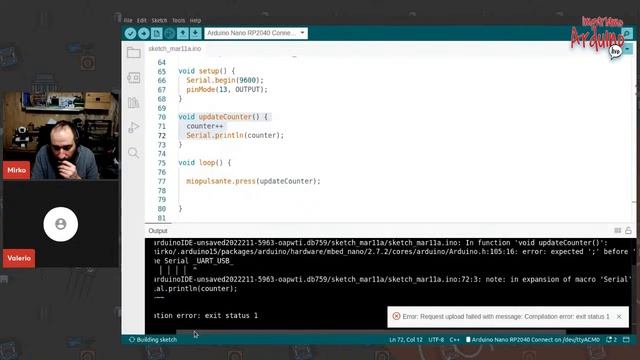 Corso Arduino #26 : Impariamo Arduino Live, gestire i pulsanti con una classe! смотреть онлайн