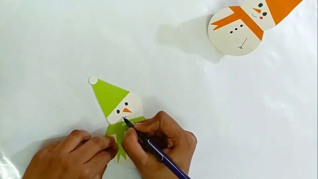 Christmas snow man & santa claus making || Christmas paper craft ideas 2023 смотреть онлайн