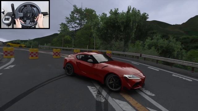 Drifting Toyota Supra A90 - Assetto Corsa (Steering Wheel + Shifter) PC Mods смотреть онлайн