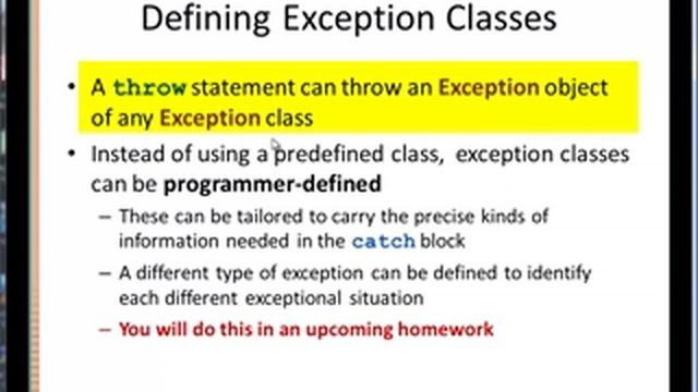 Exceptions Video 2 Creating an Exception Class (1024x768) смотреть онлайн