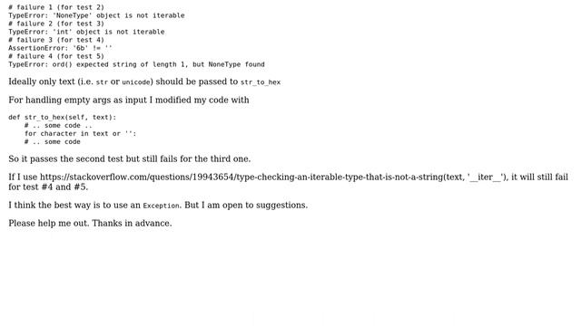 One of the method from my python code fails for some unittests. How do I improve it? смотреть онлайн