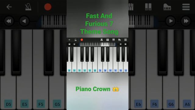Fast and Furious 7 Theme Song | Piano Crown смотреть онлайн