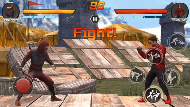 Kung Fu Fighting | Red Brain Vs Cintio | Android Gameplay смотреть онлайн