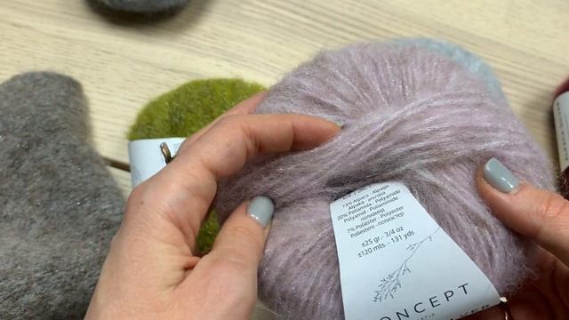 ОБЗОР мягкой и невесомой ниточки от Katia Линейки Concept - Alpaca Silver (Испания) смотреть онлайн