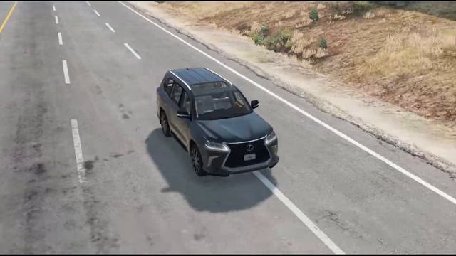 Ford raptor vs Lexus high speed crash on an highway intersection with different view BeamNG Drive смотреть онлайн