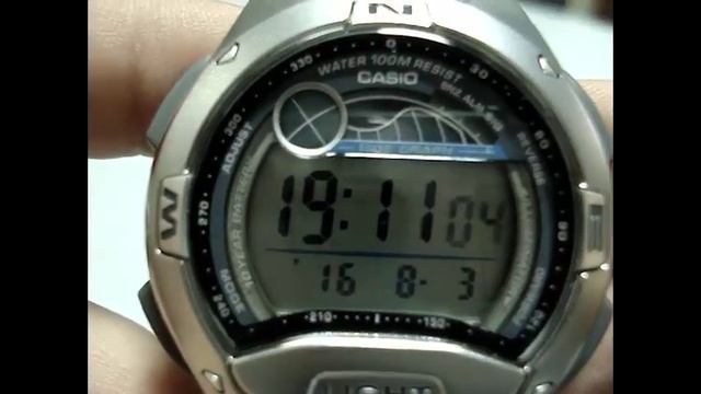 Настройка часов Casio W-753D-1AVEF смотреть онлайн