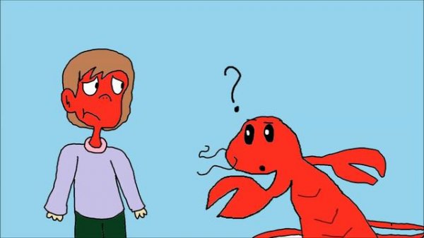 Красный как рак.