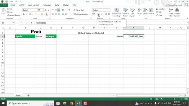 Excel Tutorial for beginners - Tutorial 3 - Text Format смотреть онлайн