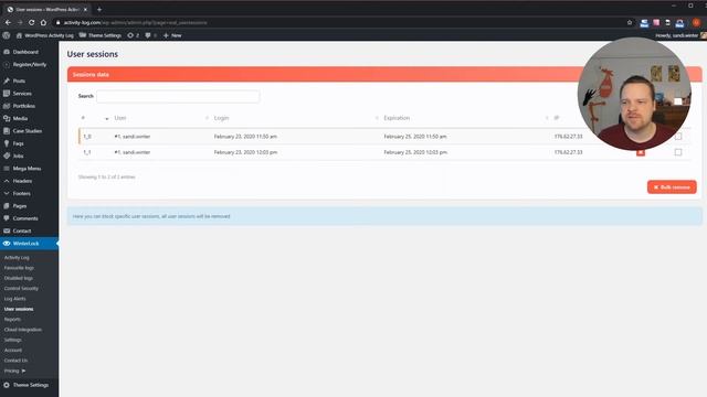 WordPress Force Logout User immediately смотреть онлайн
