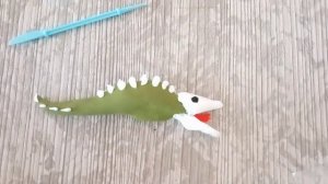 сделал из пластилина черепозавра. Фильм-"Конг: остров черепа"