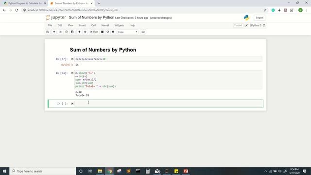 Adding n Consecutive Numbers by Python | Python Program for adding n Consecutive Numbers смотреть онлайн