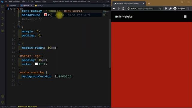 Modern Animated Responsive Navbar Tutorial - Navigation Menu Bar & Header using HTML & CSS 2021 смотреть онлайн