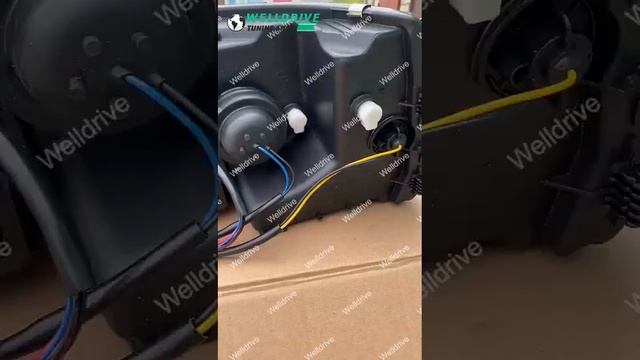 Фары передние VW T5 2003-2009 c дхо черные смотреть онлайн