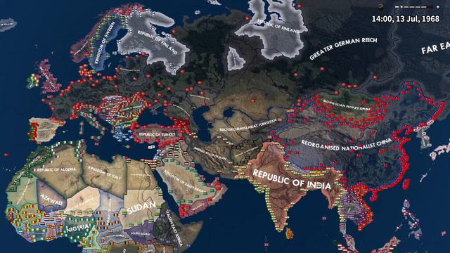 HOI4 Timelapse (1952 - 1976) TWR смотреть онлайн