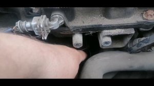 Замена датчика давления масла Renault Clio, убираем пилу и отключение педели газа