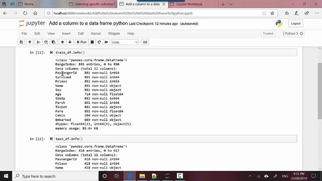 Add a column to a Pandas Dataframe Python смотреть онлайн