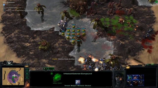 StarCraft 2 Stukov's Lament (Custom Campaign) смотреть онлайн