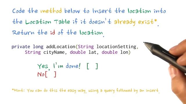 Inserts with ContentProvider - Quiz - Developing Android Apps смотреть онлайн