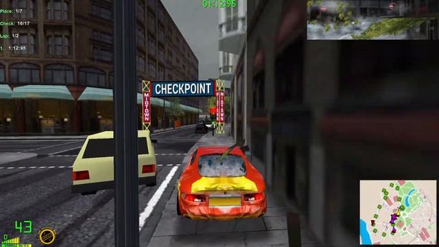 Midtown Madness 2 - Albert Hall Twirl - Imperial London Racepack Circuit[Professional] смотреть онлайн