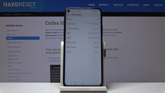 Secret Codes HUAWEI Nova 5T – Super Options / Hidden Modes смотреть онлайн