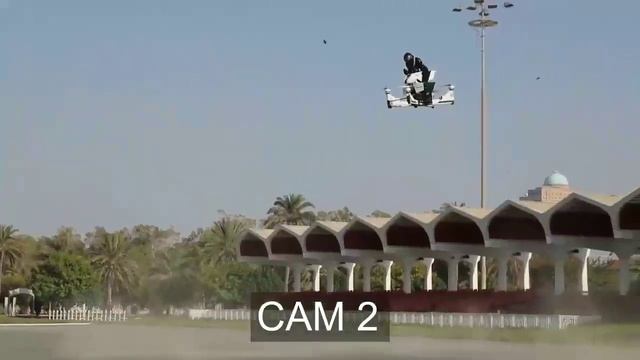 Падение летающего мотоцикла Hoversurf