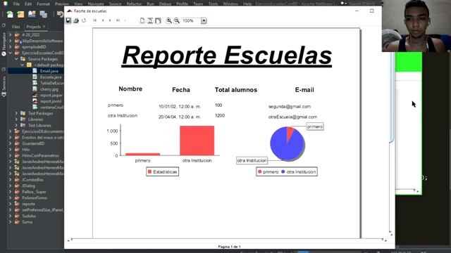 Javier Andres Herrera Manjarrez (Jasper Report, java, base de datos, Java Mail) смотреть онлайн