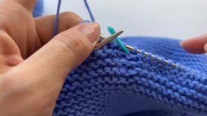 ПЛАТОЧНОЕ ВЯЗАНИЕ спицами по кругу без шва