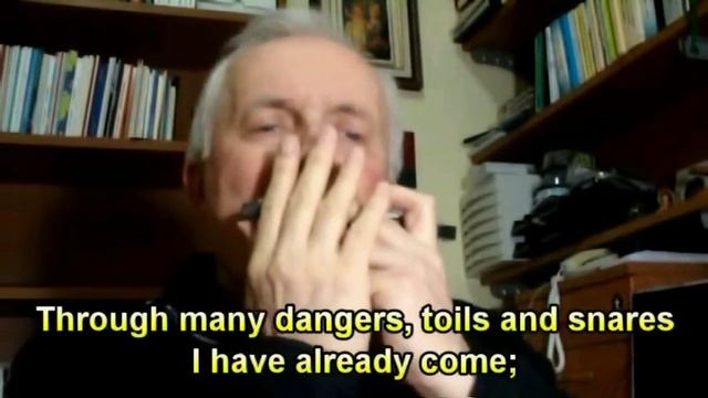 AMAZING GRACE - HARMONICA (Key of E and F) - LYRICS смотреть онлайн