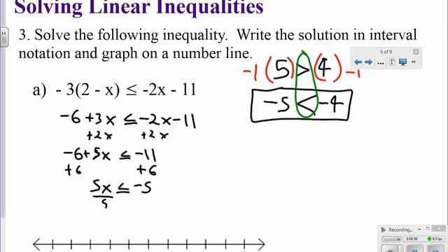 Interval Notation & Linear Inequalities смотреть онлайн