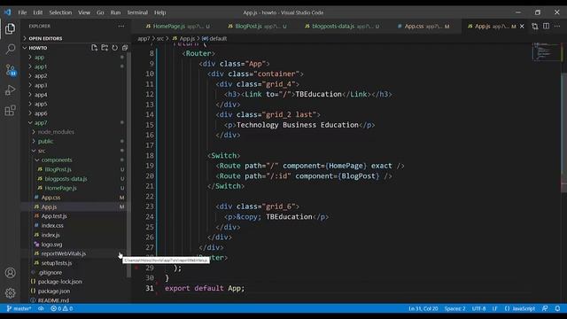 From zero to final React blog application by copy-paste смотреть онлайн