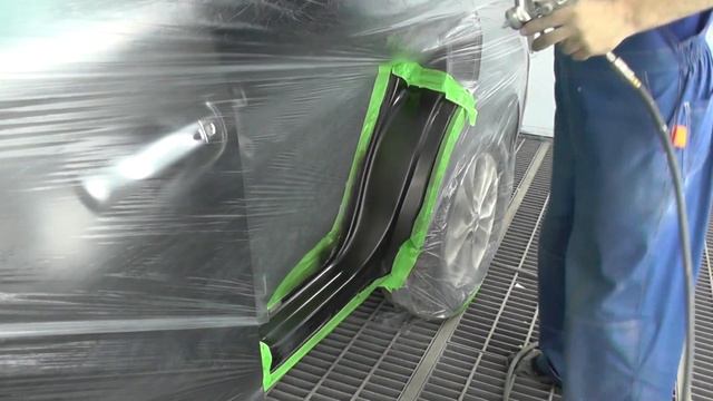 Быстрая частичная окраска проема двери. смотреть онлайн